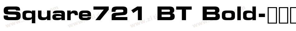Square721 BT Bold字体转换